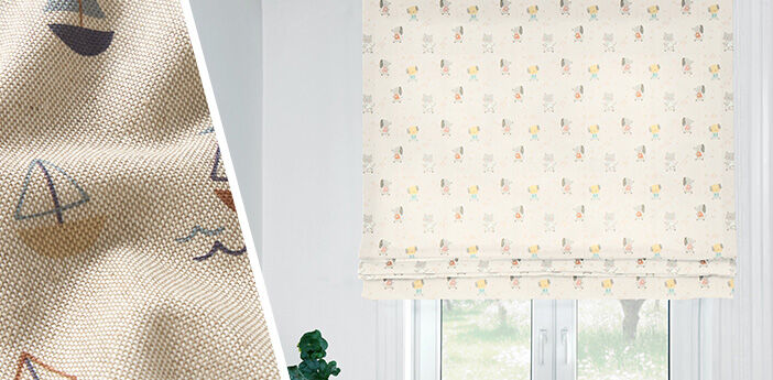 Färgglada draperityger 